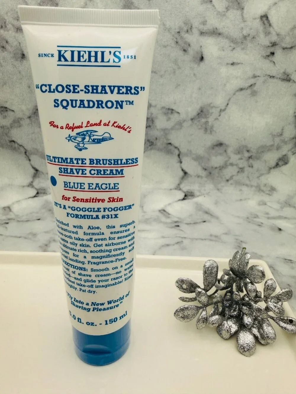Kiehls Skincare,Ultimate Brushless Shave Cream Blue Eagle-Full Size150ml,5oz-NEW